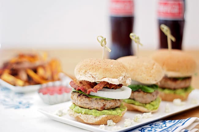 Blue Cheese Turkey Burger Sliders