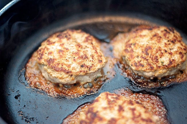 Blue Cheese Turkey Burger Sliders