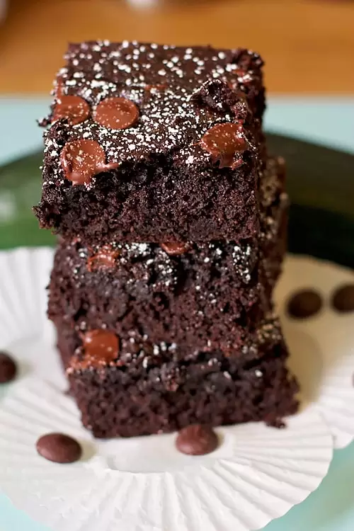 Zucchini Wheat Brownies