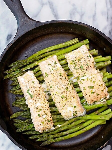 One Pot Salmon and Asparagus
