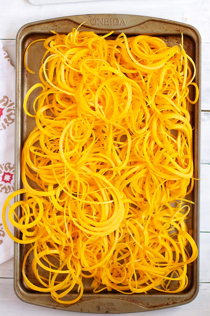 Butternut Squash Pasta- spiralized butternut squash! SO easy and SO yummy!! │ bbritnell.com