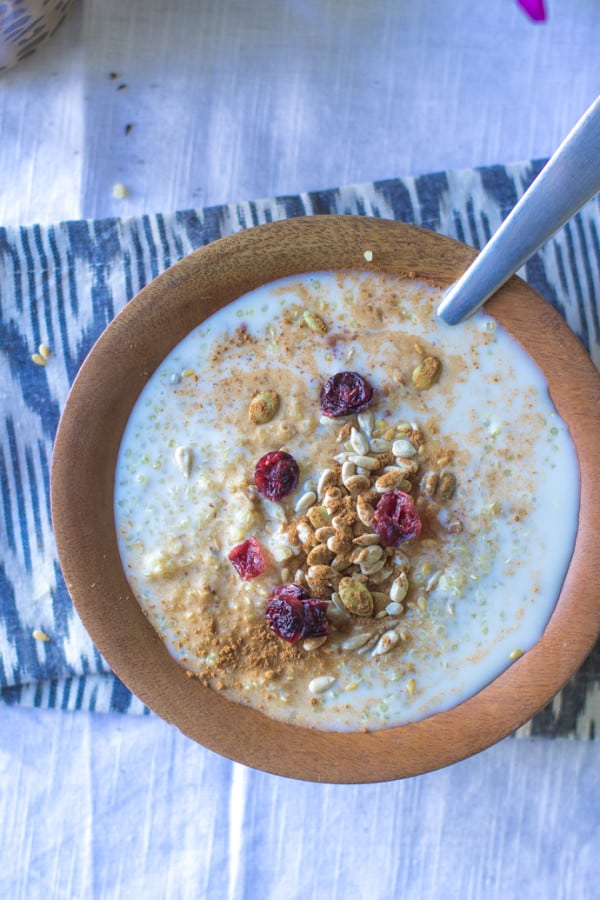 Breakfast Quinoa Cereal Bowl Food with Feeling