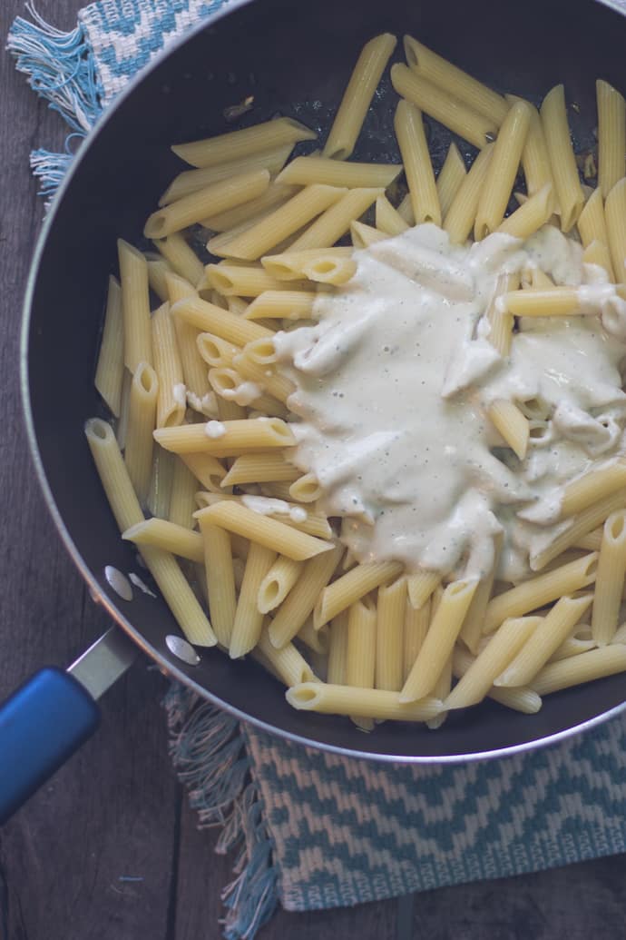 Creamy Basil Cashew Pasta- Vegan | Food with Feeling