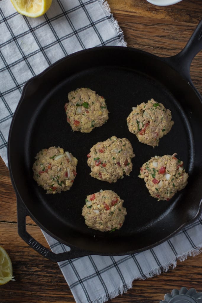 Chickpea Tuna Patties Food with Feeling