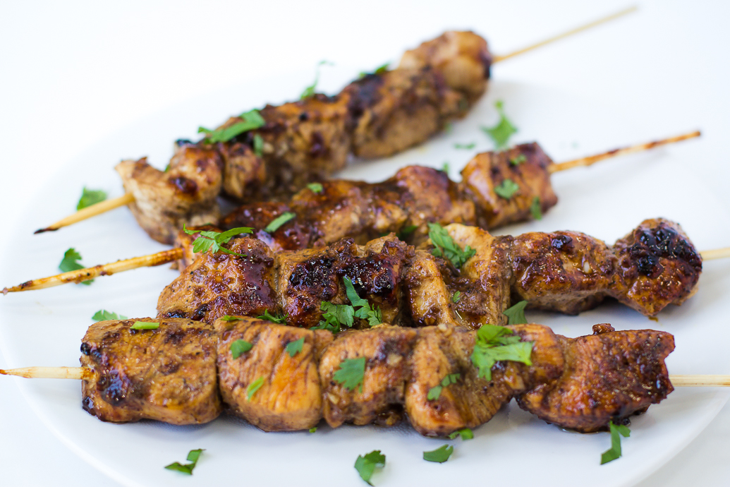 Skewered Honey-Balsamic Chicken