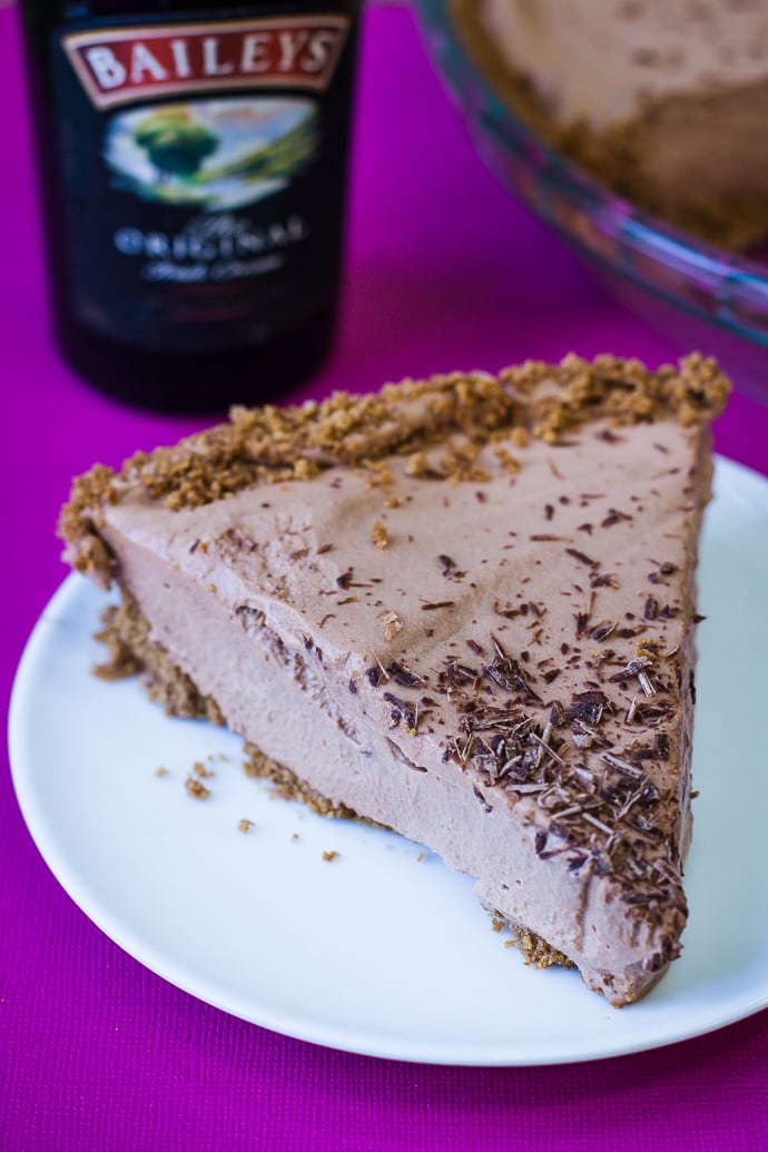 No-Bake Baileys Chocolate Pie | Food with Feeling