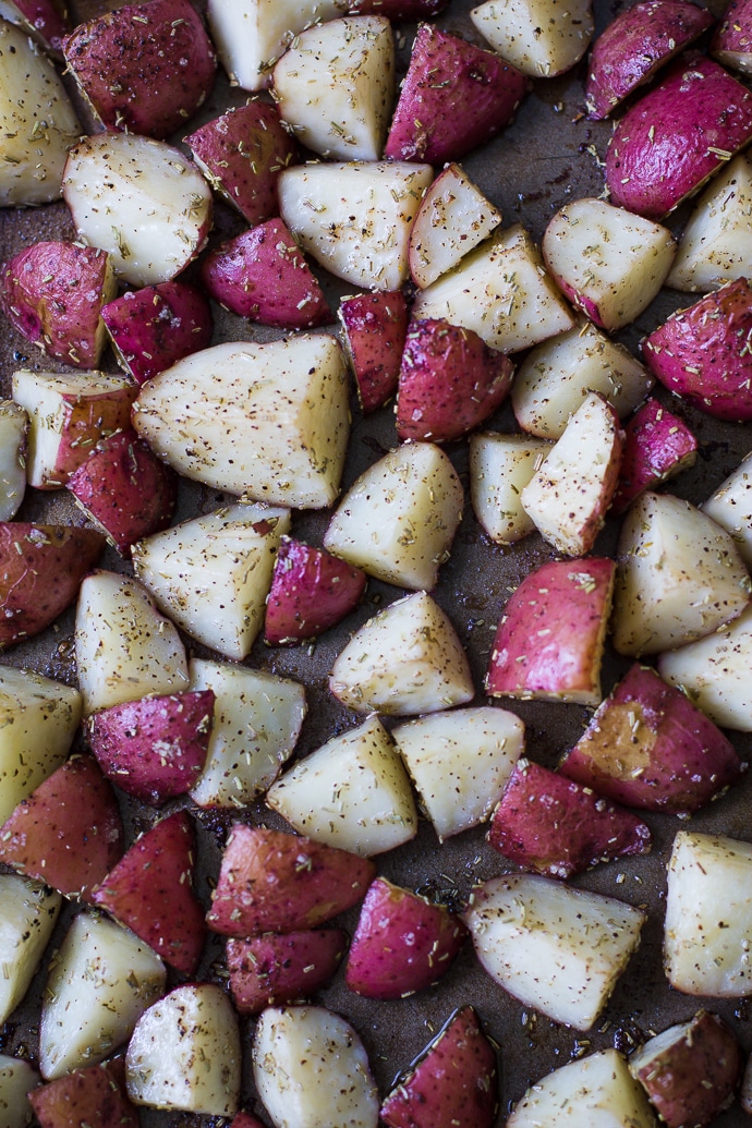 Roasted Rosemary Red Potatoes - Food With Feeling