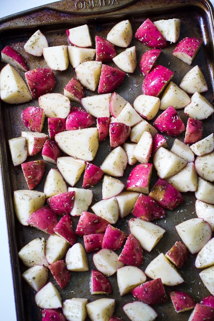 Roasted Rosemary Red Potatoes - Food with Feeling