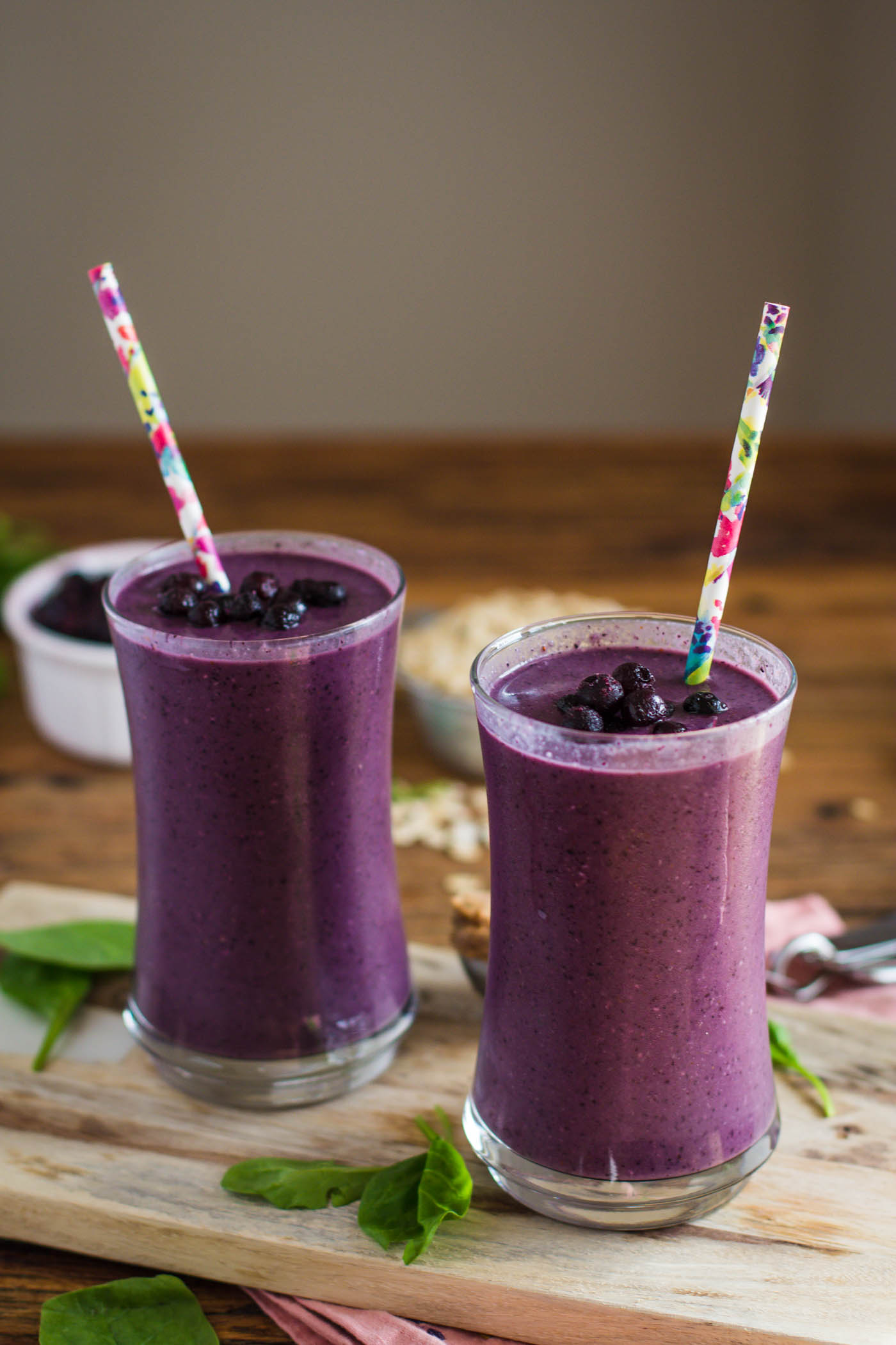 Meal Replacement Blueberry Green Smoothie | Food with Feeling