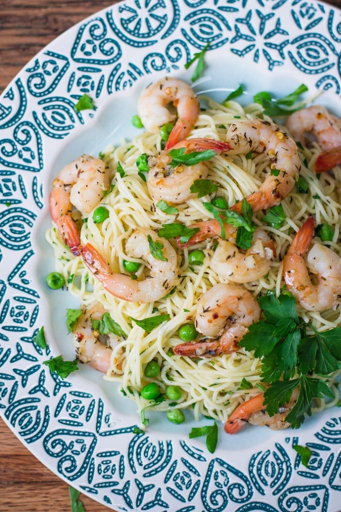 Garlic Buttered Shrimp Pasta Food with Feeling