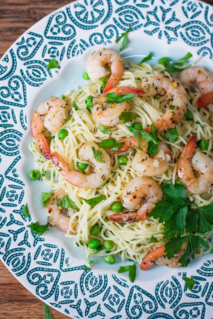 Angel Hair Pasta With Garlic Shrimp Recipe