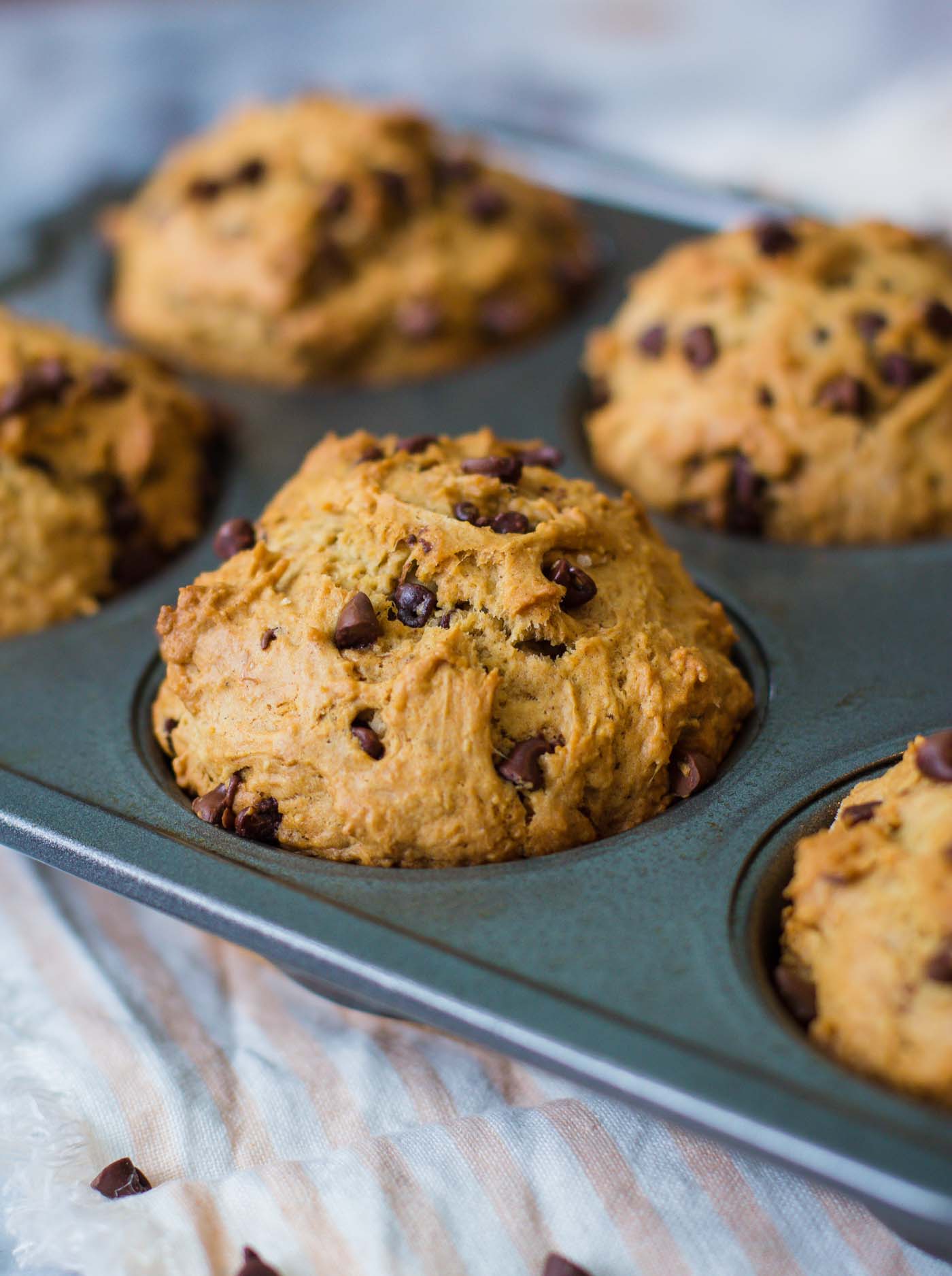 Chocolate Chip Vegan Muffins | Food with Feeling