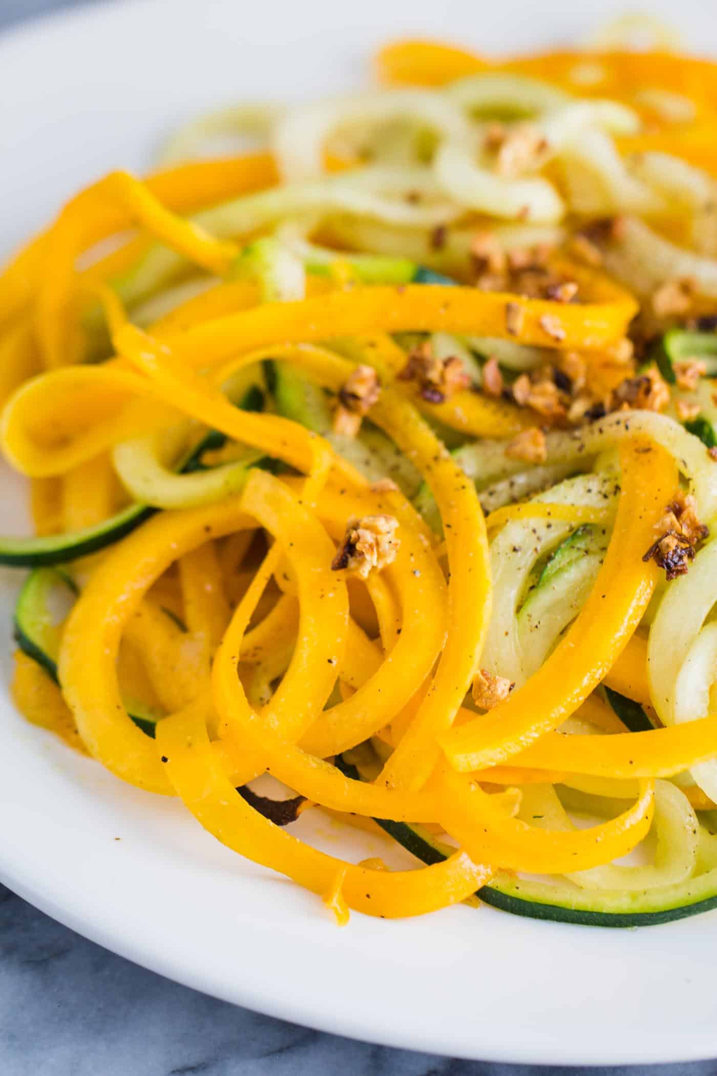 Garlic Herb Spiralized Veggies