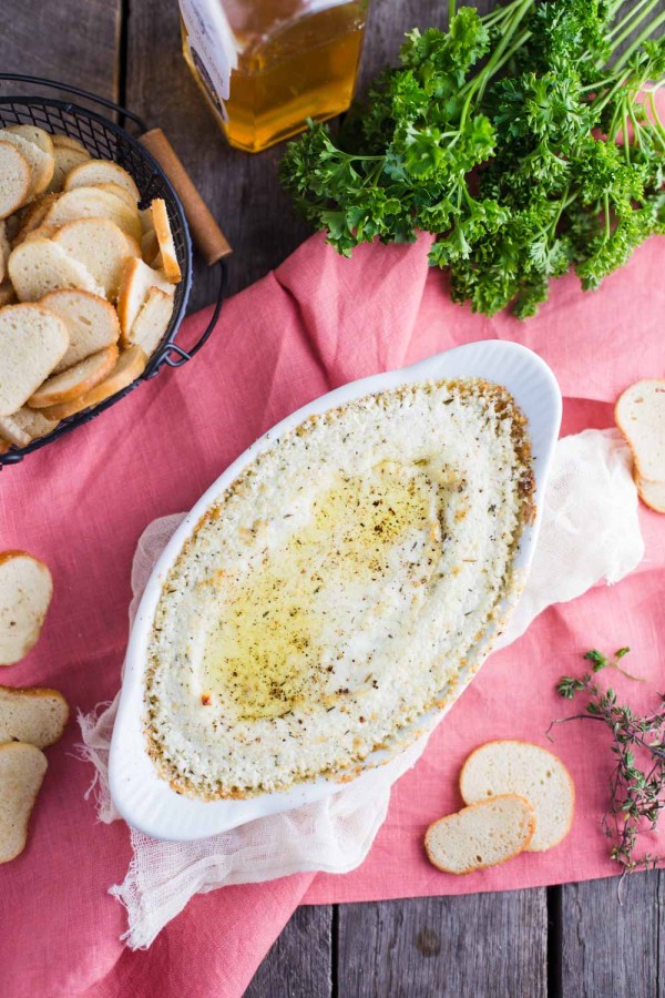 Baked Goat Cheese Dip Food with Feeling