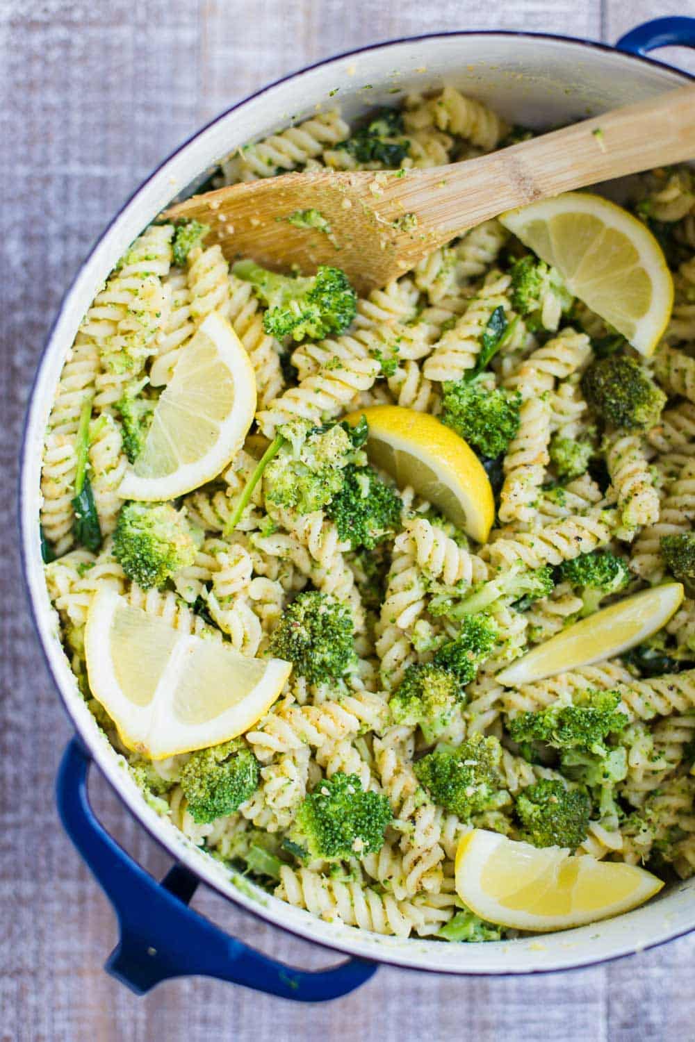 Vegan Lemon Broccoli Pasta Salad - Food with Feeling