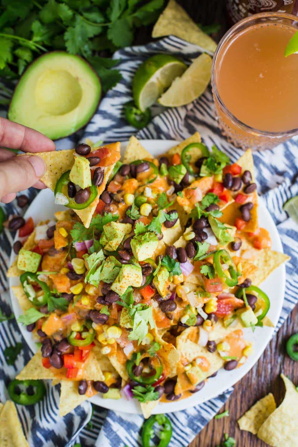 Loaded Vegan Nachos - Sweet Simple Vegan