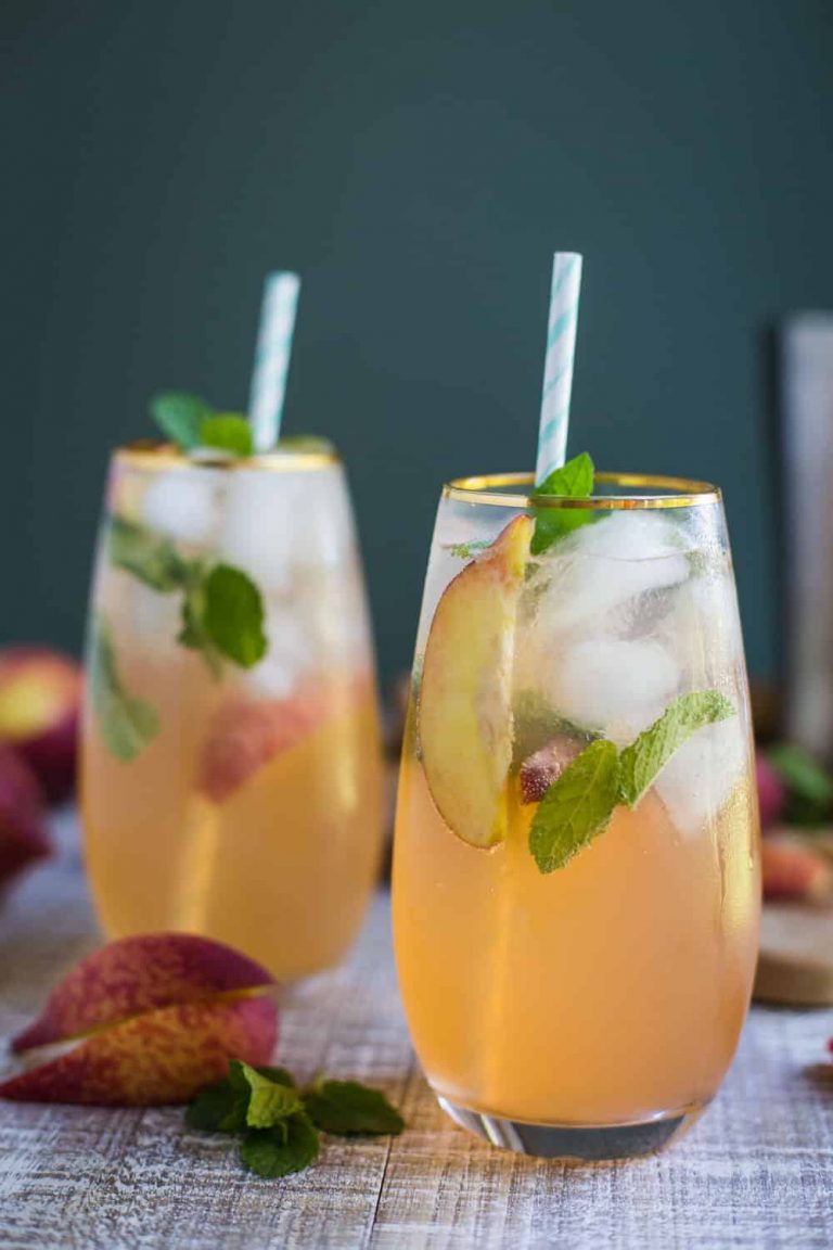 Peach Mojito Food with Feeling