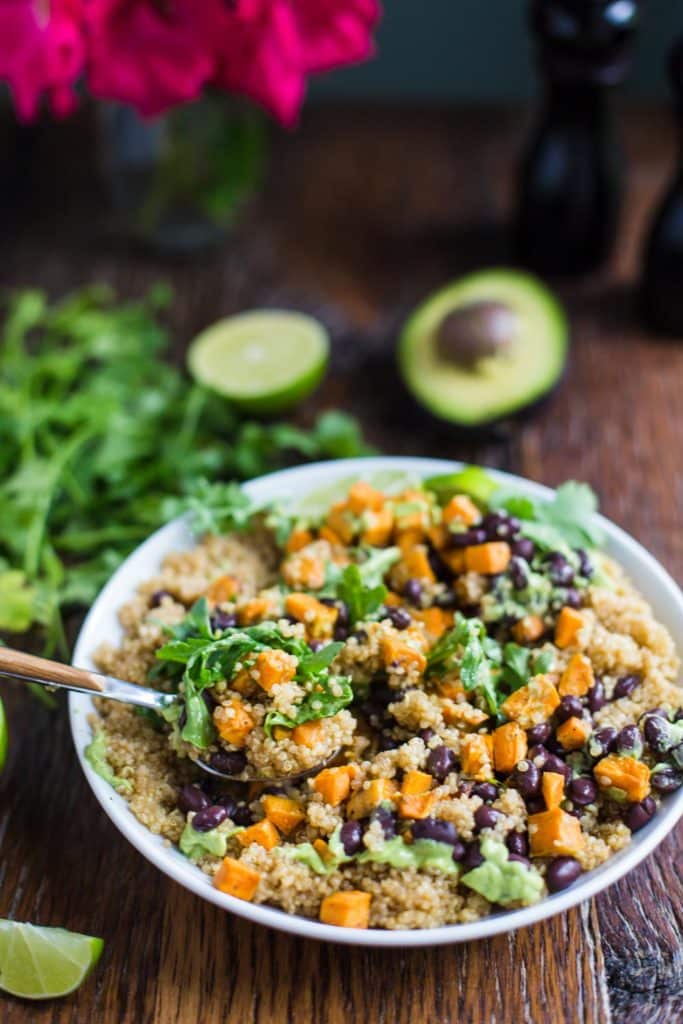 Southwestern Inspired Quinoa Bowl- this dish is fully VEGAN and completely delicious!!!