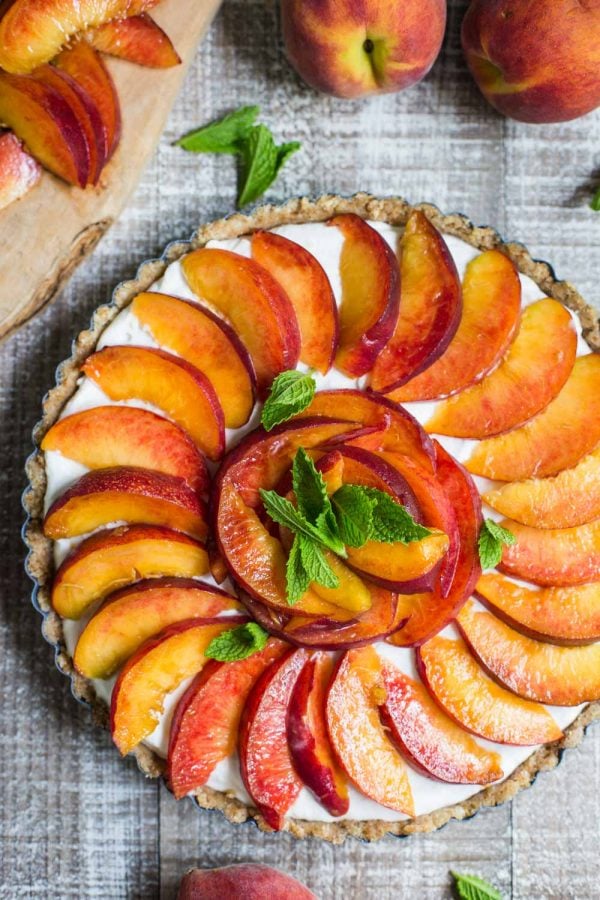 no bake peach pie