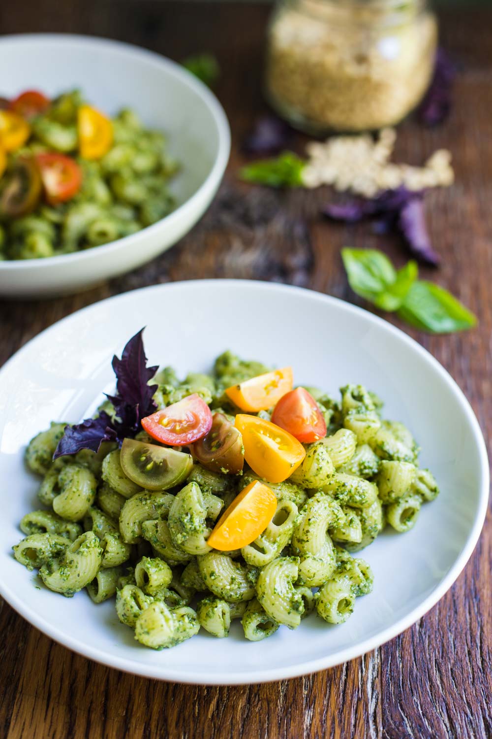 Vegan Pesto Pasta - Food with Feeling