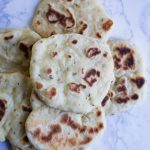 flatbread on a marble board