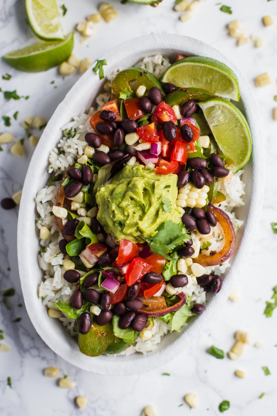 Vegetarian Baby Burrito Bowls