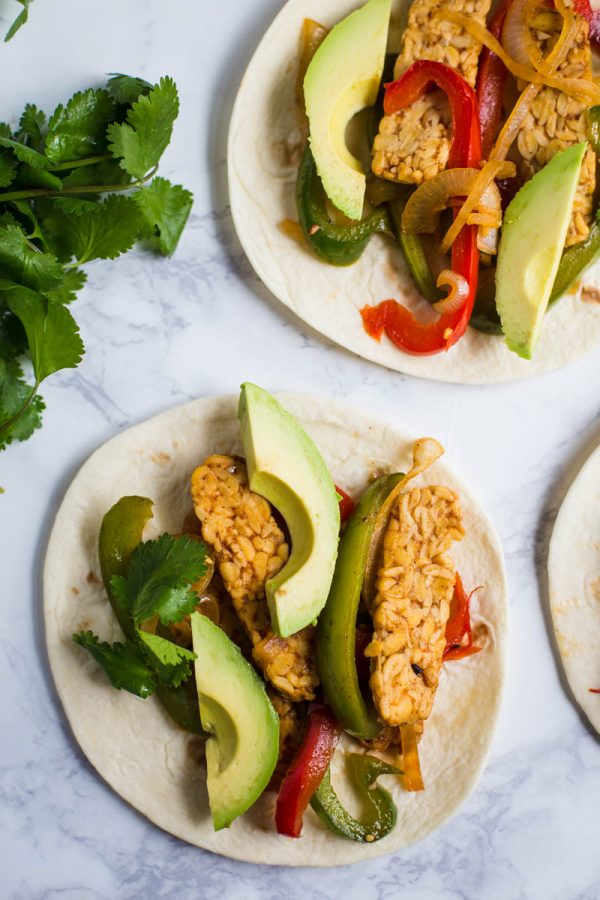 Easy Tempeh Fajitas Food with Feeling