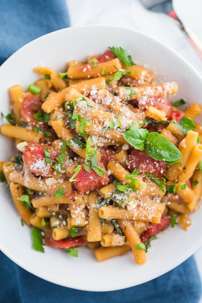 One Pot Lentil Pasta - Food with Feeling