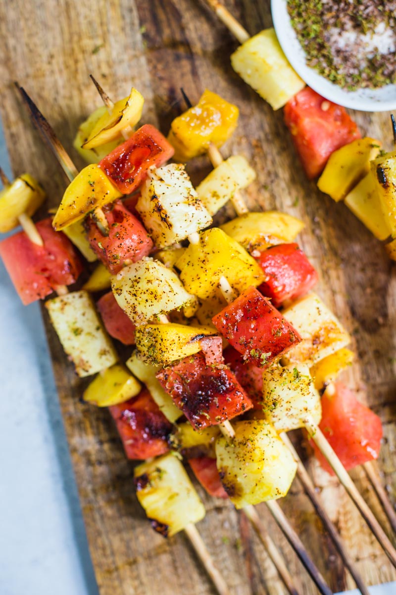 Grilled Fruit Skewers | Food with Feeling