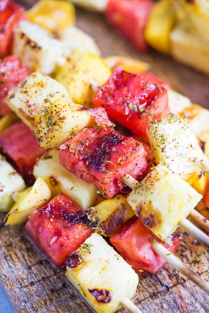 Grilled Fruit Skewers | Food with Feeling