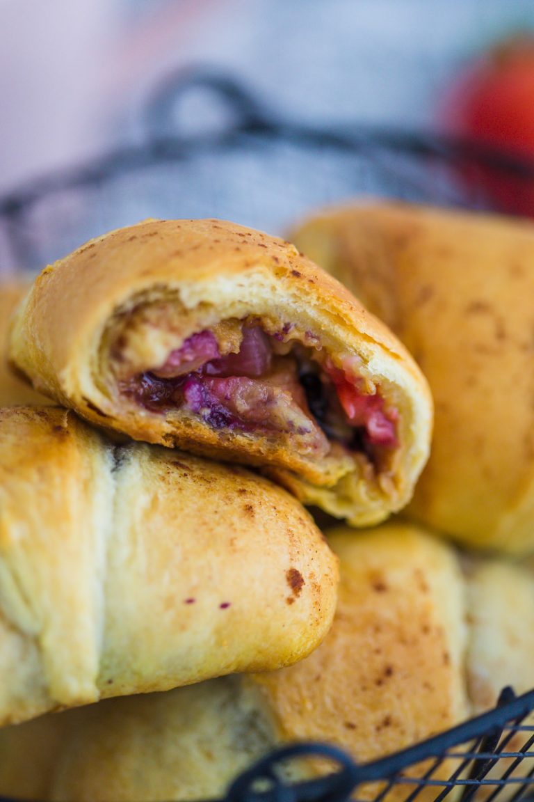 Almond Butter and Berry Filled Crescent Rolls Food with Feeling
