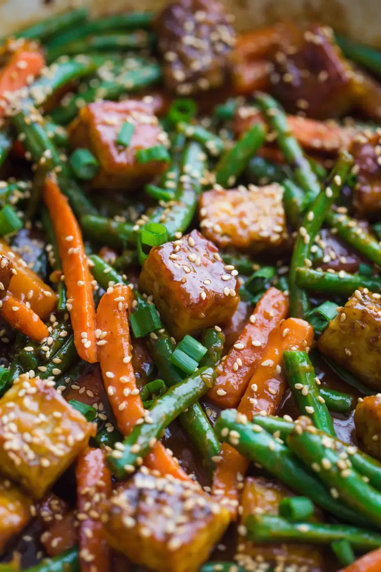 Pan Fried Tempeh with Ginger Soy Sauce - Plant-Based on a Budget