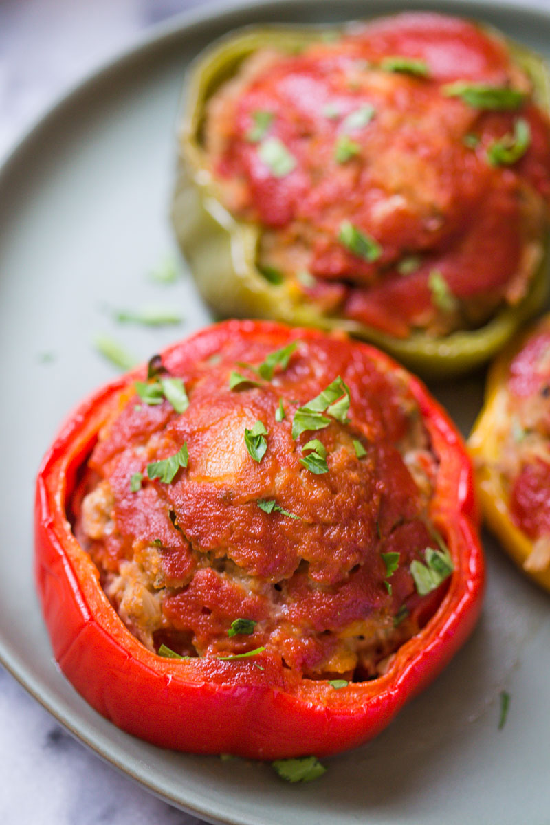 Bell Pepper Mini Meatloaf Food with Feeling