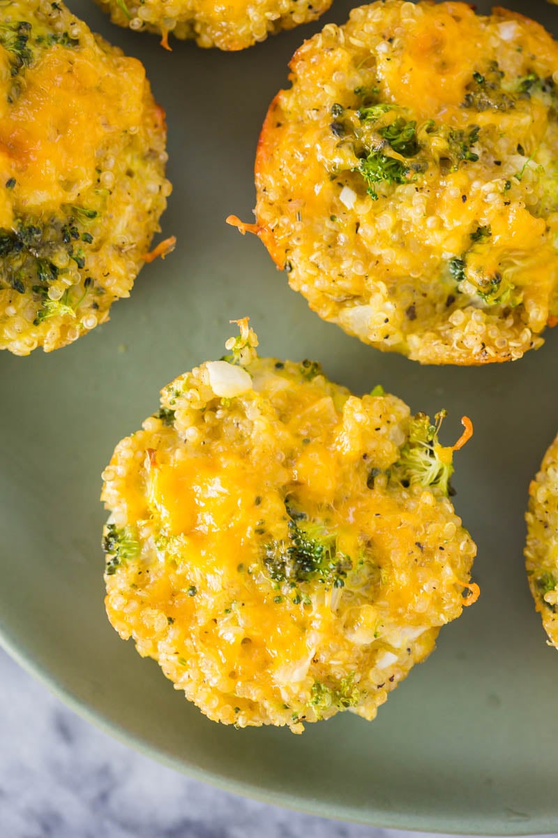 Broccoli & Cheese Quinoa Bites Food with Feeling