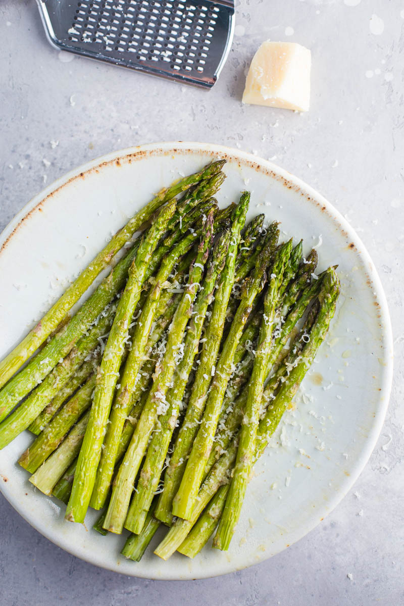 Parmesan Baked Asparagus - Food with Feeling