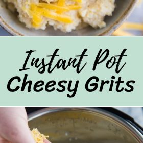 This Instant Pot Cheese Grits recipe makes this classic southern dish SO easy to throw together and the perfect savory breakfast or even side dish!