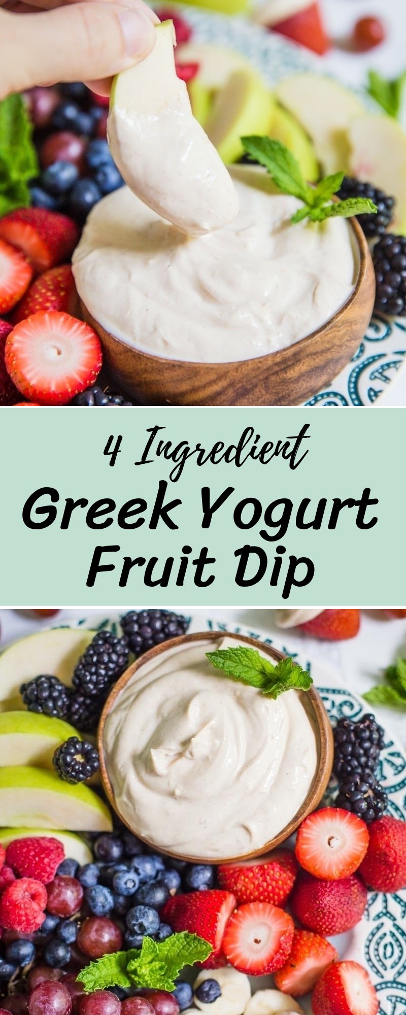 Greek Yogurt Fruit Dip Food with Feeling