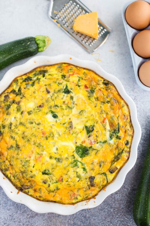 Zucchini Crust Quiche