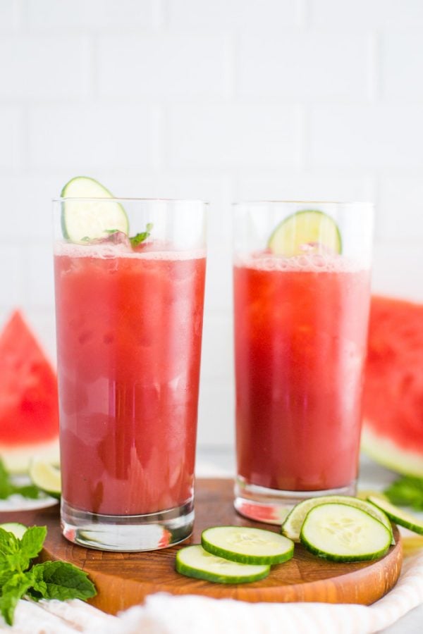 Watermelon Cucumber Juice Food With Feeling