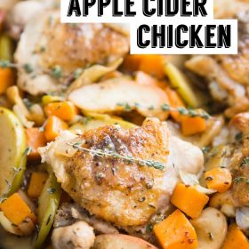 One Skillet Apple Cider Chicken - Food with Feeling