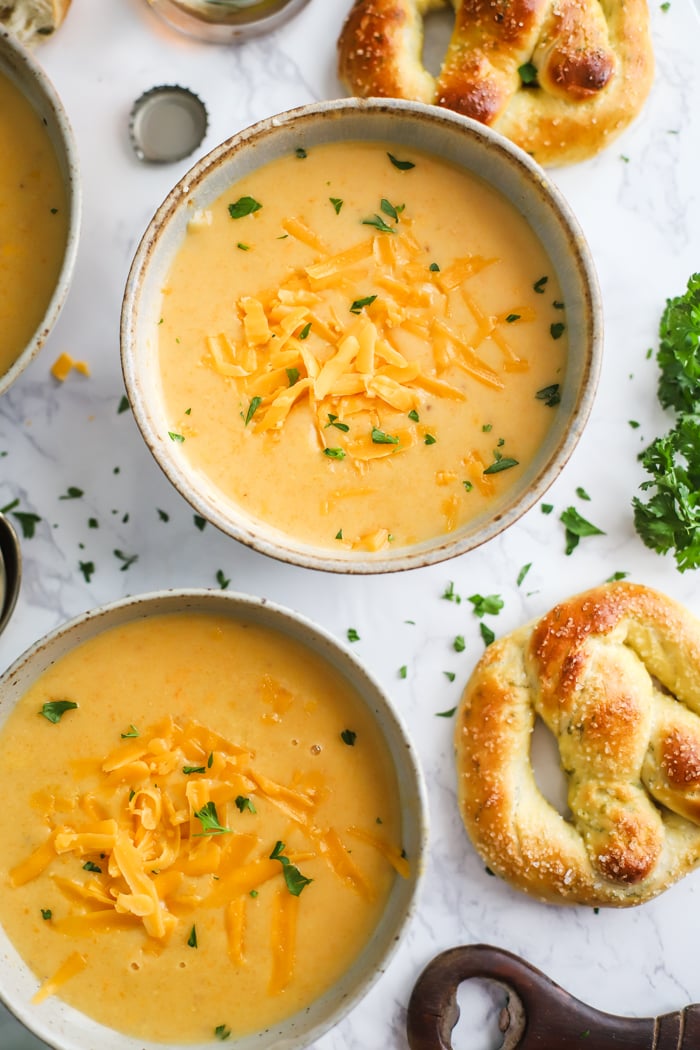 Beer Cheese Soup Food with Feeling