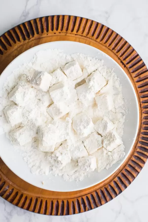 Crispy Tofu with Sweet Chile Sauce- a quick and easy VEGAN dinner that everyone will love!