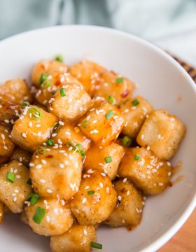 Crispy Tofu with Sweet Chile Sauce