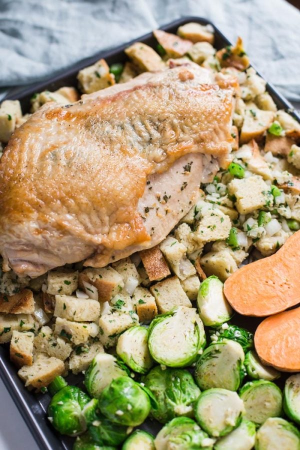 Sheet Pan Thanksgiving Dinner for 2 | Food with Feeling