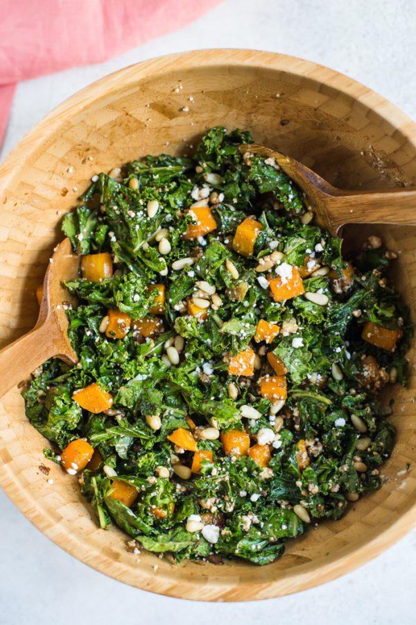 Warm Kale Salad - Food with Feeling