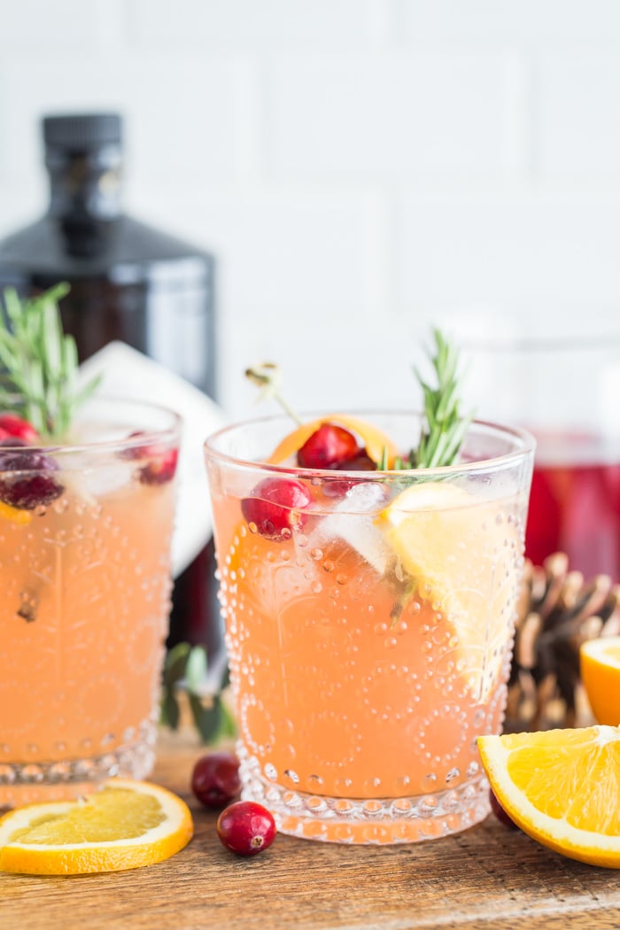 Orange Cranberry Gin And Tonic Food With Feeling