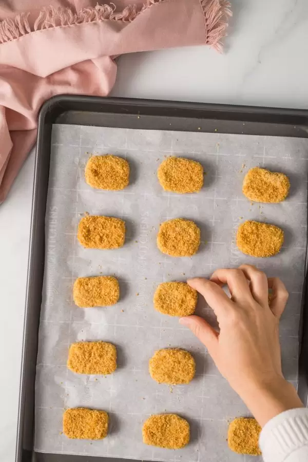 EASY Chickpea Nuggets- Vegan AND Gluten Free, these nuggets are the perfect meat-free alternative to your kids favorite meal! Easy to make and so delicious!