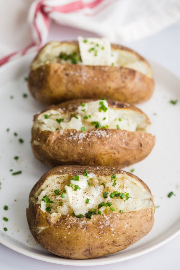 Pressure Cooker (Instant Pot) Baked Potatoes - Self Proclaimed Foodie