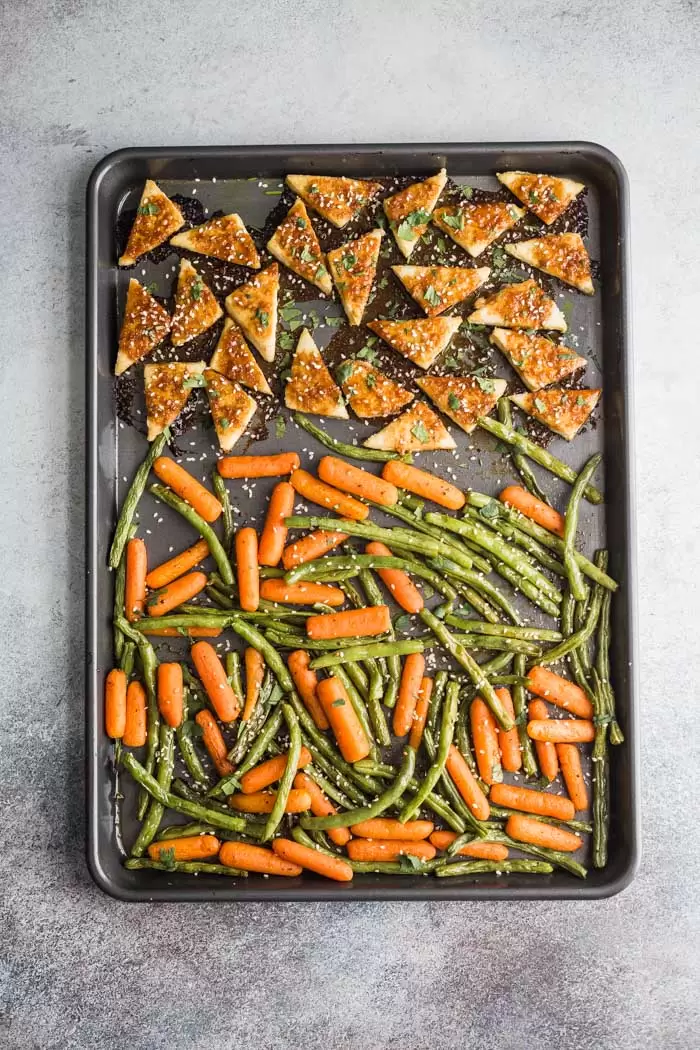Sheet Pan Baked Tofu & Veggies - Food with Feeling