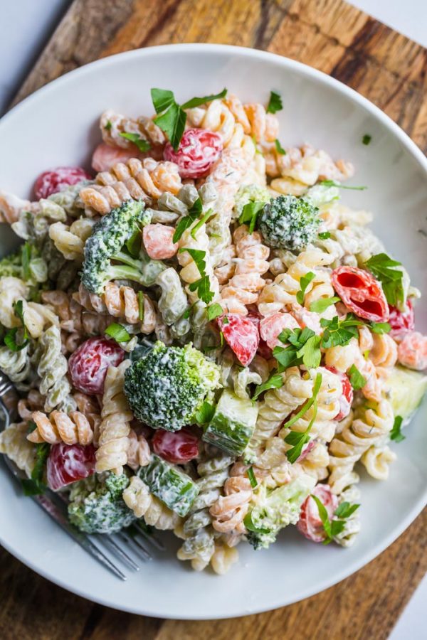 Ranch Pasta Salad Food With Feeling